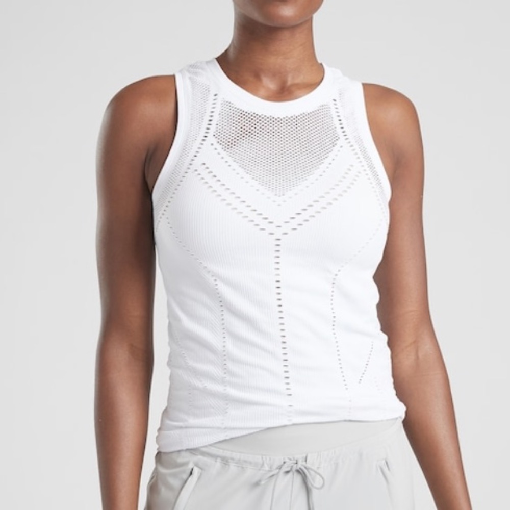Athleta White Oxygen Tank